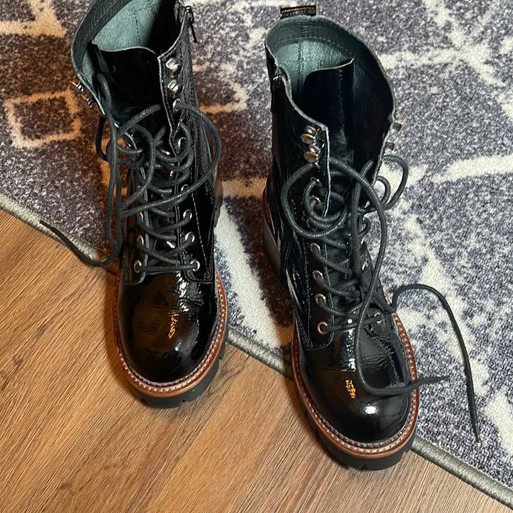 jefrey cambell sycamore black leather woman’s boots - Picture 11 of 14